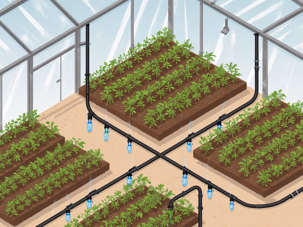 layout_of_greenhouse_drip_irrigation_system_with_proper_emitter_placement
