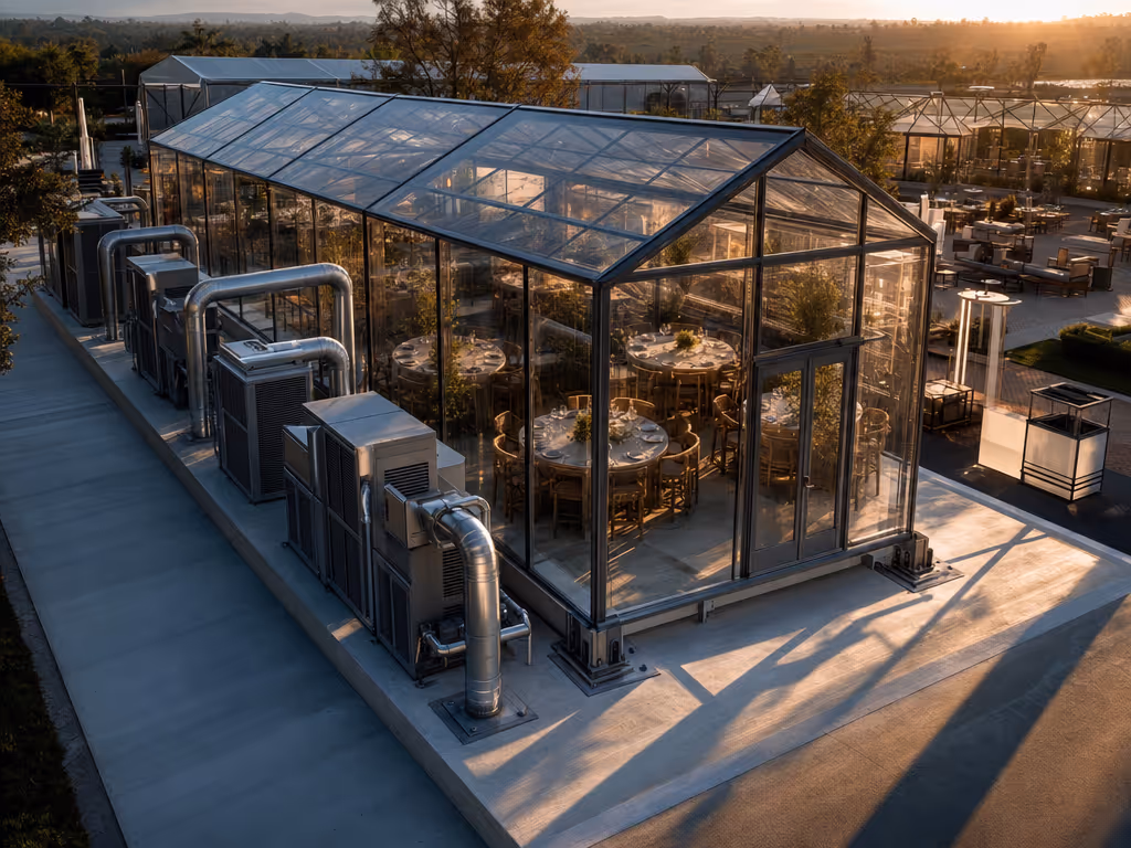 greenhouse_dining_pod_outdoor_event_setup_with_ventilation_and_anchored_structure