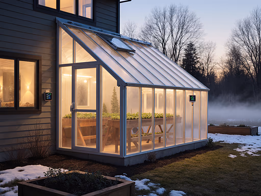 Energy-Efficient Lean-To Greenhouse Kits With Verified Climate Scores