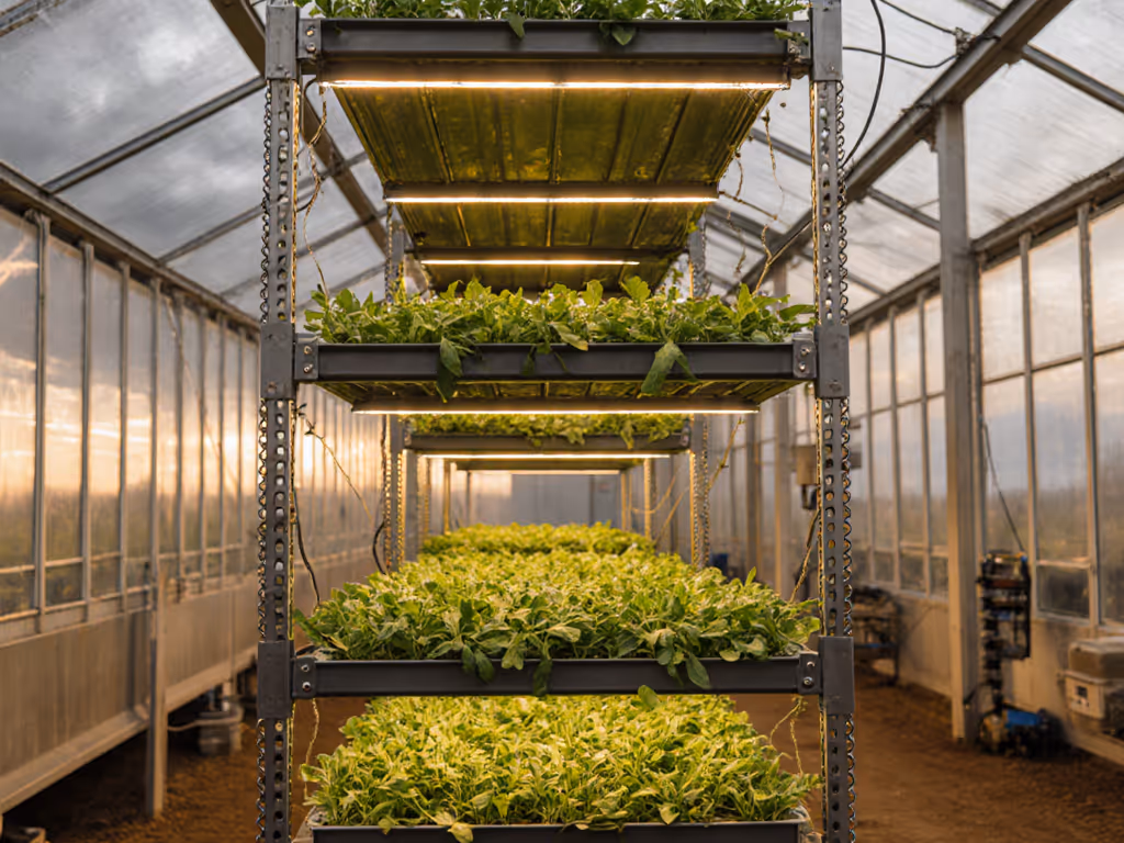 Vertical Microgreen System: 2X Revenue, Zero Collapse Risk